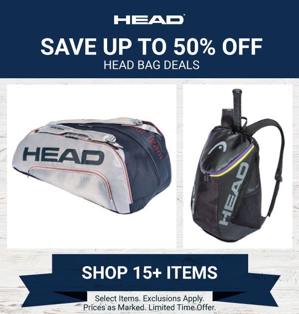 head tennis bags clearance