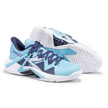 Diadora B Icon 2 AG Womens Tennis Shoe - Bright Baby Blue/White ...