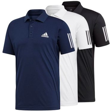 adidas three stripe polo shirts