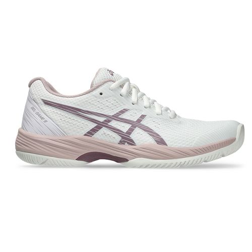 Asics Gel Game 9 Womens Tennis Shoe White Dusty Mauve Tennis Point