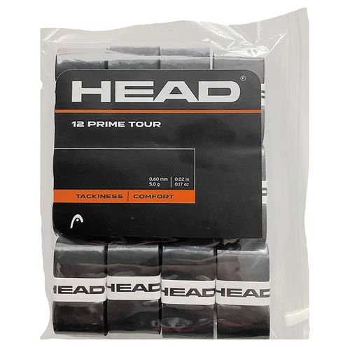 Head Prime Tour Overgrip - Black 12 Pack | Tennis-Point