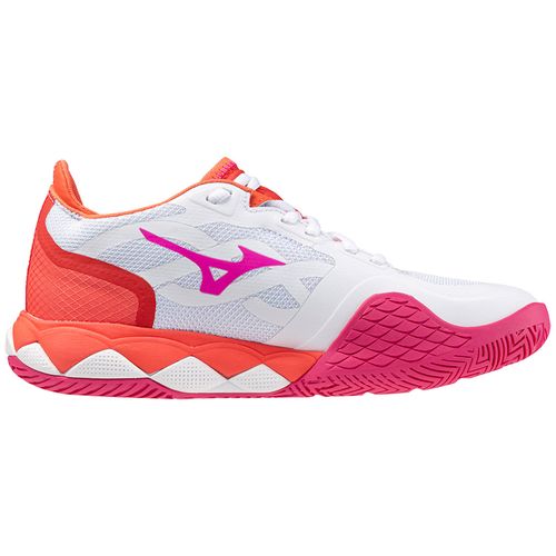 Mizuno Wave Enforce Tour Womens Tennis Shoe - White/Radiant Red ...