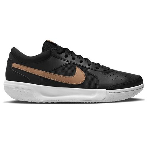 Nike Zoom Court Lite 3 Womens Tennis Shoe - Black/Metallic Bronze ...