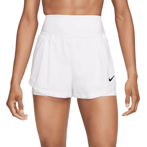 Nike Court Dri Fit Advantage Short - White/Black | Tennis-Point