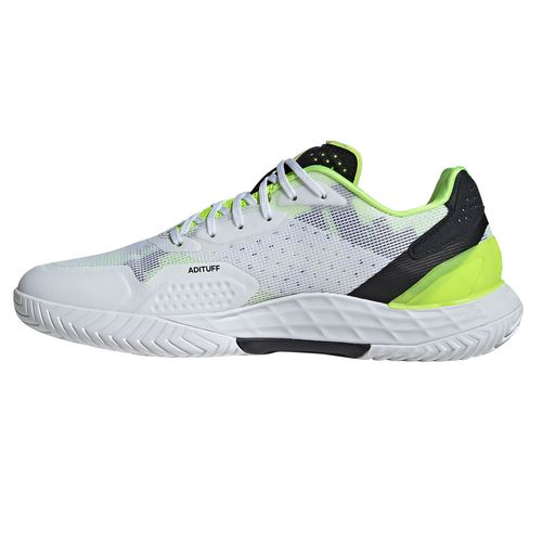 Adidas Defiant Speed 2 Mens Tennis Shoe - White Lucid Lemon 