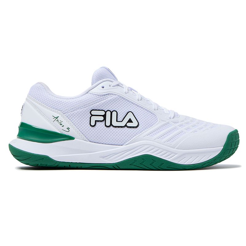 Fila Axilus 3 Energized Mens Tennis Shoe White Green Tennis Point