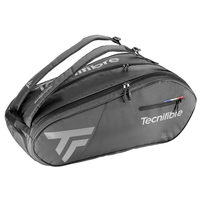 Tecnifibre Team Dry 12 Pack Tennis Bag Grey Black Midwest Racquet Sports