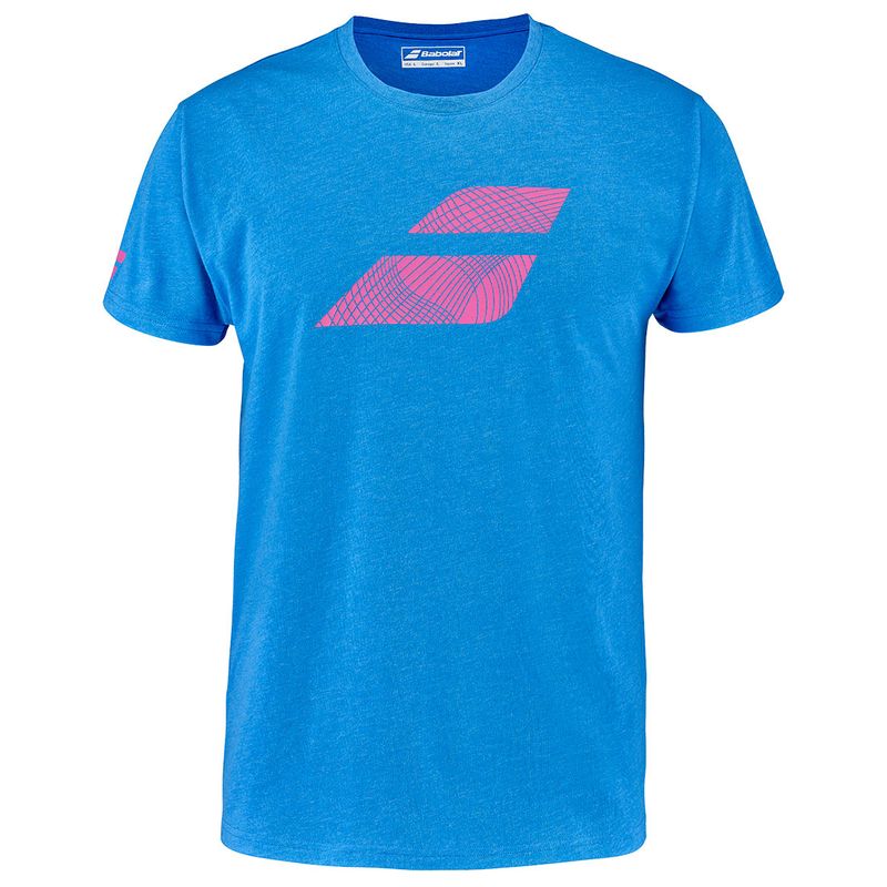 Babolat Exercise Big Flag Tee - French Blue Heather | Tennis-Point