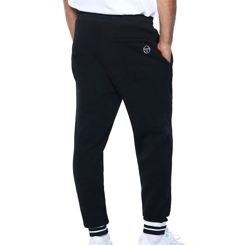 Sergio Tacchini Retro Tennis Warm Up Pant - Black | Tennis-Point