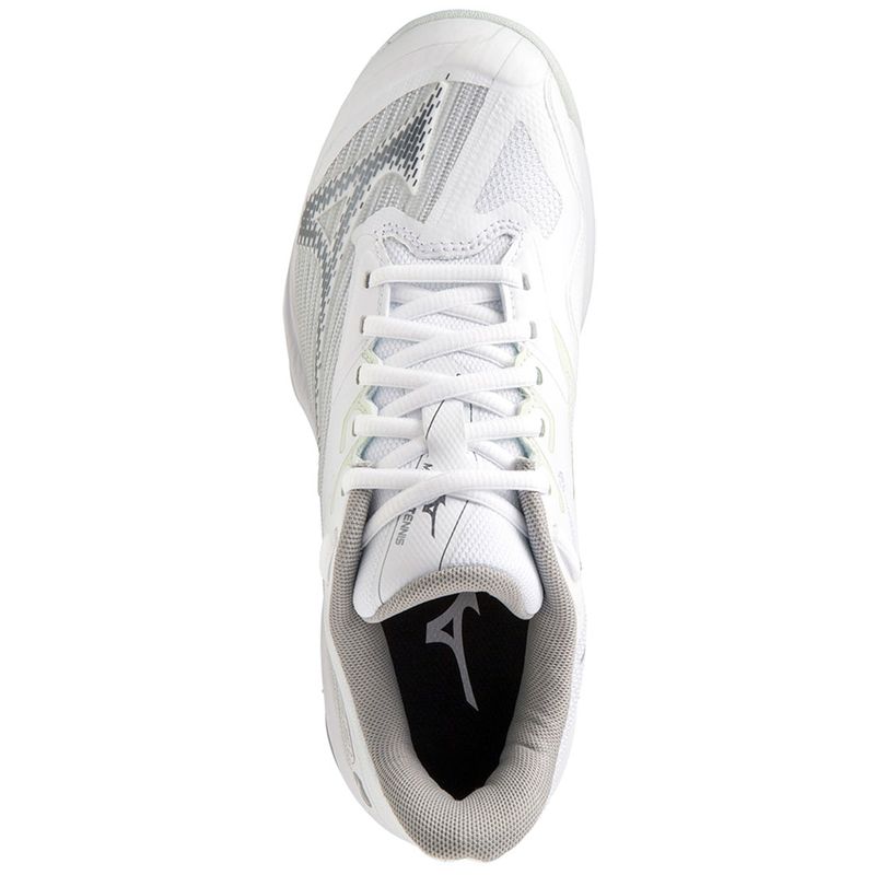 Mizuno Wave Exceed Light 2 Womens Tennis Shoe - White/Metallic 