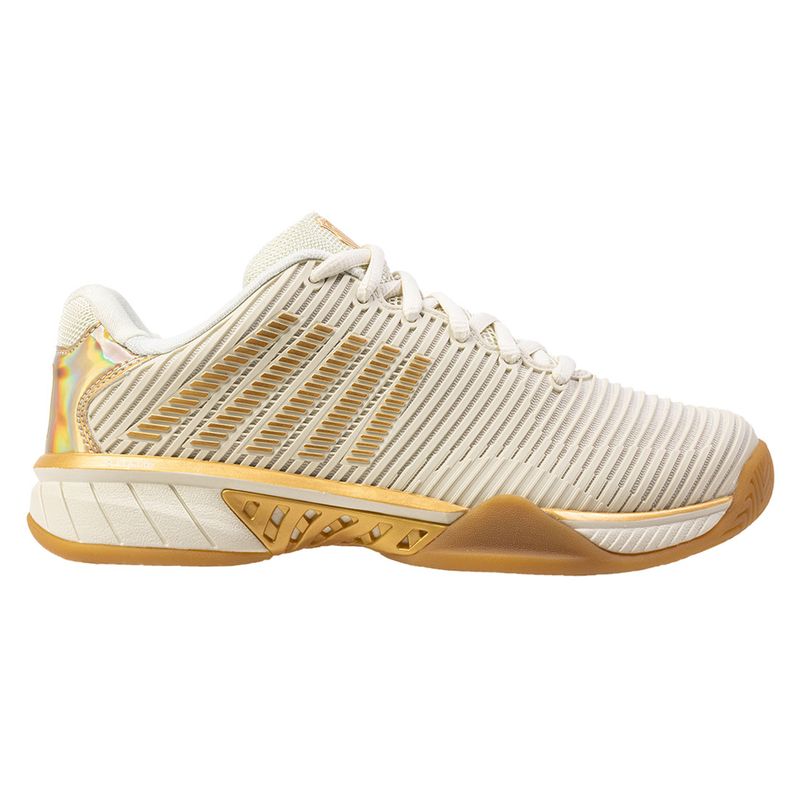 K Swiss x Lucky In Love Hypercourt Express 2 Womens Tennis Shoe - Bone/Bare/Gold