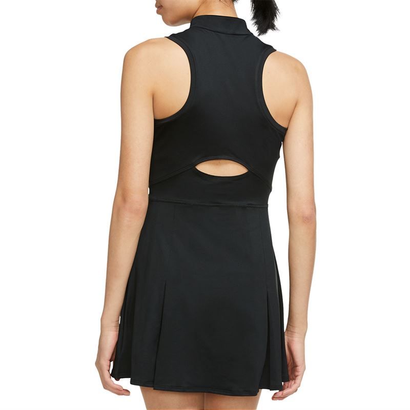 Nike Court Dri Fit Victory Plus Size Dress Black White Tennis Point