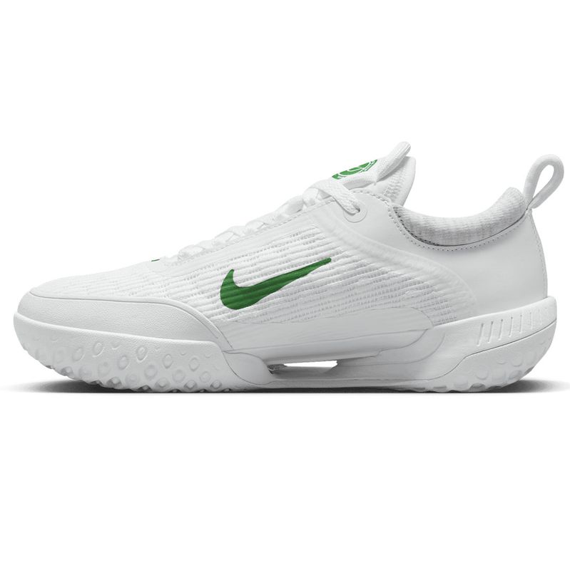 Nike Zoom Court NXT Womens Tennis Shoe - White/Kelly Green