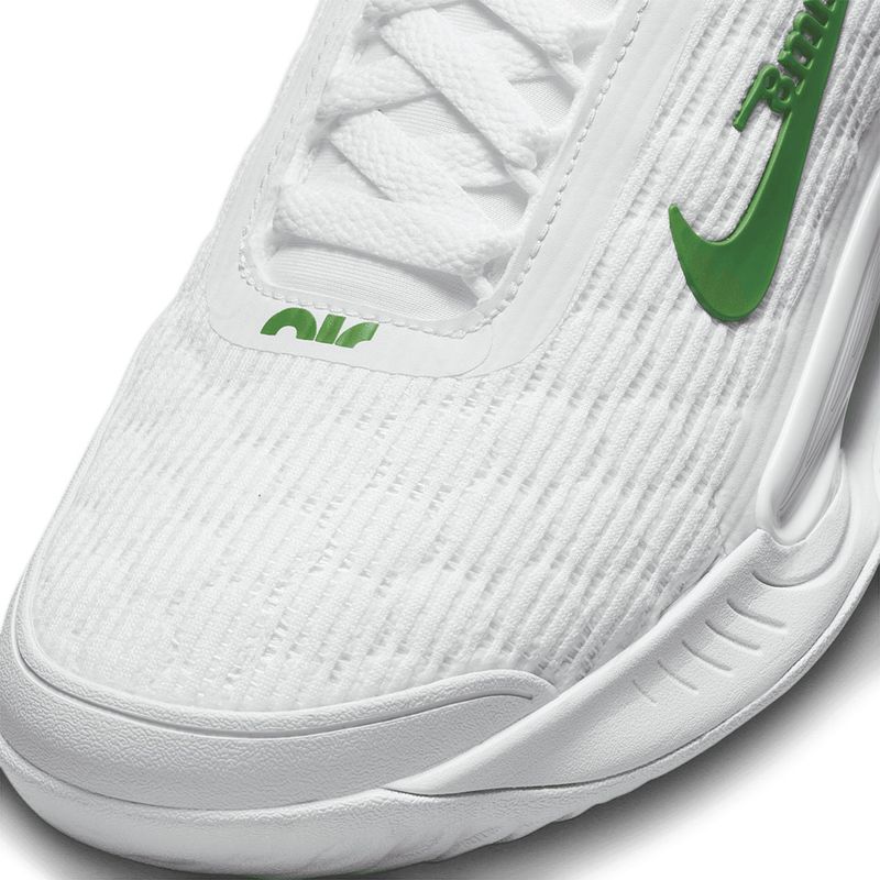 Nike Zoom Court NXT Womens Tennis Shoe - White/Kelly Green