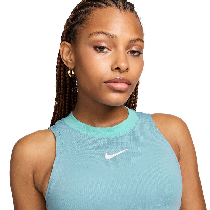 Nike Court Dri Fit Advantage Tank Top - Denim Turq/Green Frost/White ...