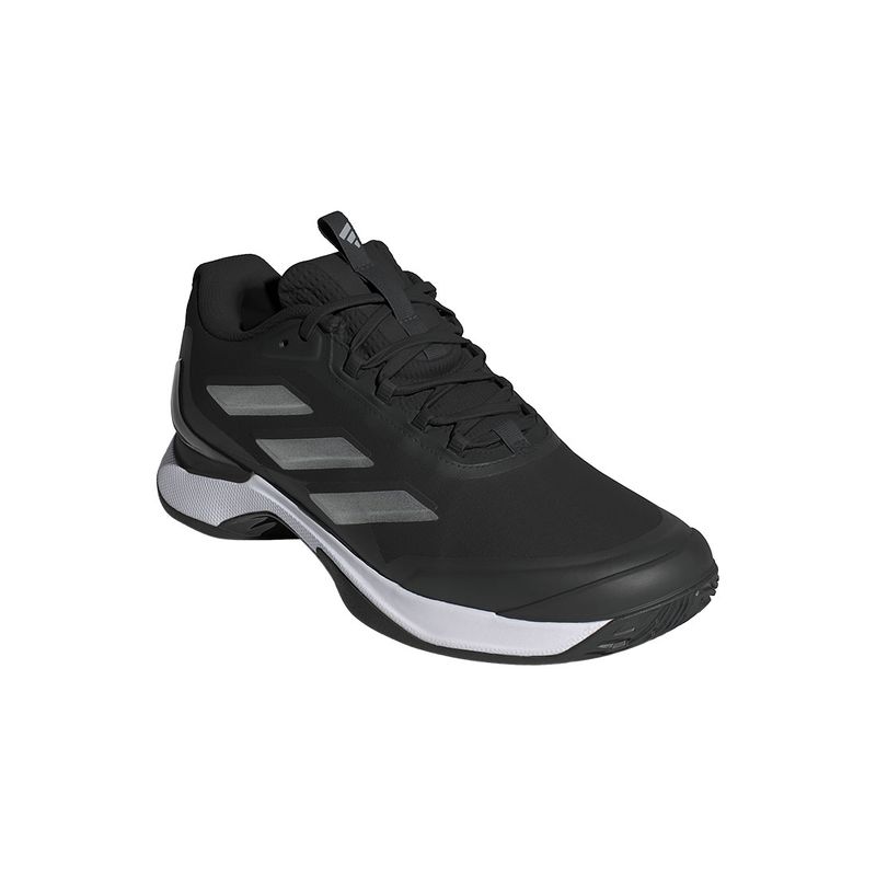 adidas Avacourt 2 Womens Tennis Shoe Black Silver White Tennis Point