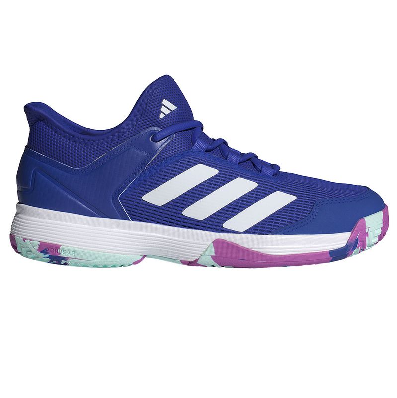 adidas Ubersonic 4 Junior Tennis Shoe Lucid Blue White Purple Burst Tennis Shop