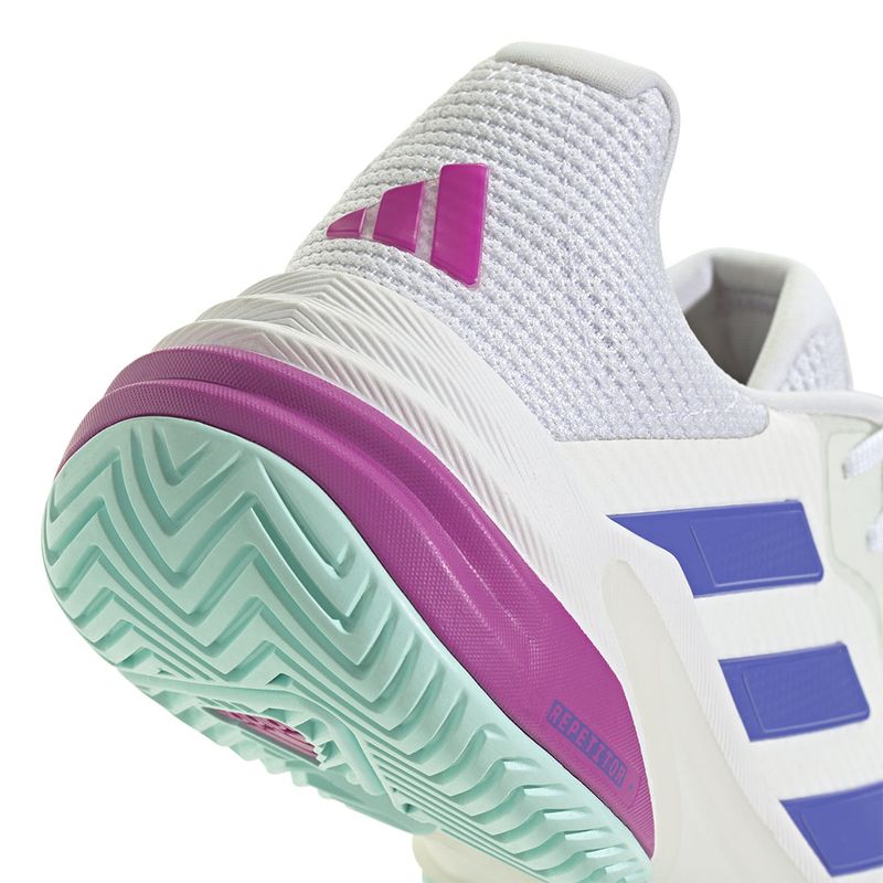 adidas Barricade 13 Womens Tennis Shoe White Cobalt Blue Tennis Point