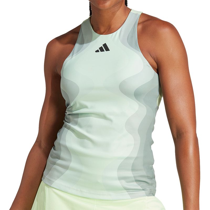 adidas Heat Ready Y Tank - Semi Green Spark | Tennis-Point