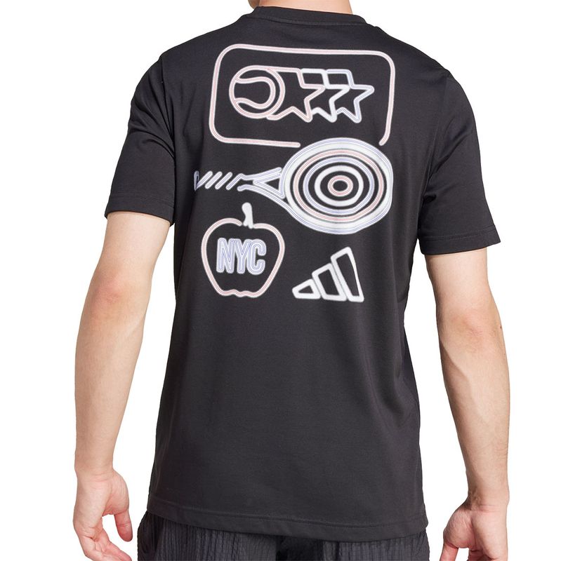 adidas City Lights Graphic Tee Shirt Mens Black Black Midwest Racquet Sports