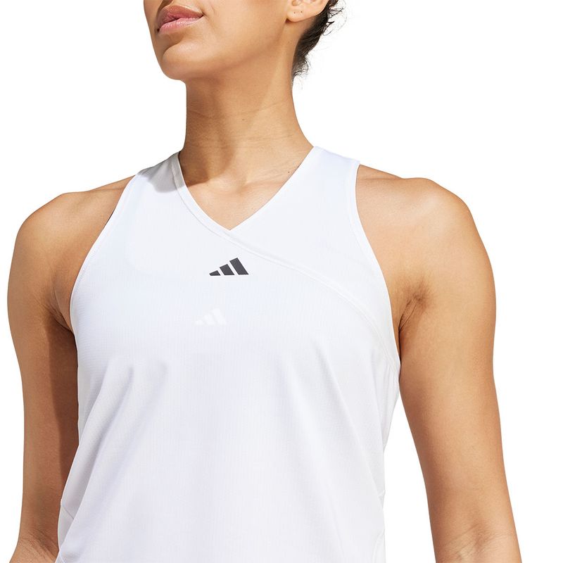 adidas Club V Neck Tank Top White Tennis Point