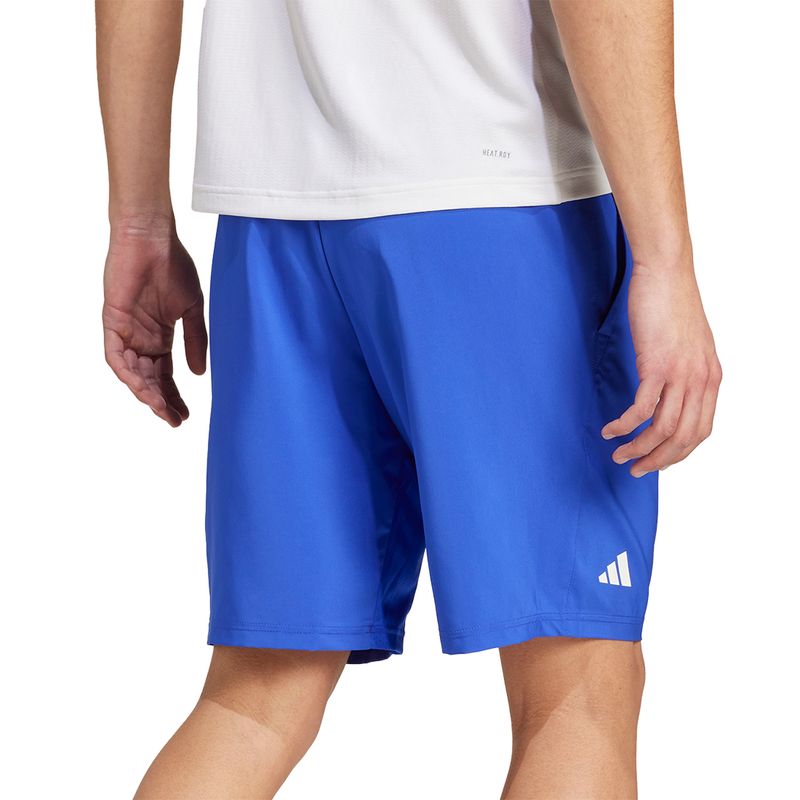 adidas Club 3 Stripe 9 inch Short - Lucid Blue | Tennis-Point