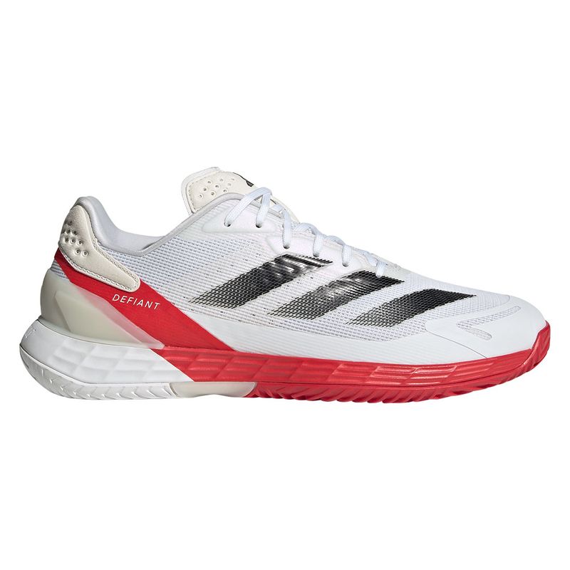 adidas Defiant Speed 2 Mens Tennis Shoe White Black Pure Ruby Tennis Point