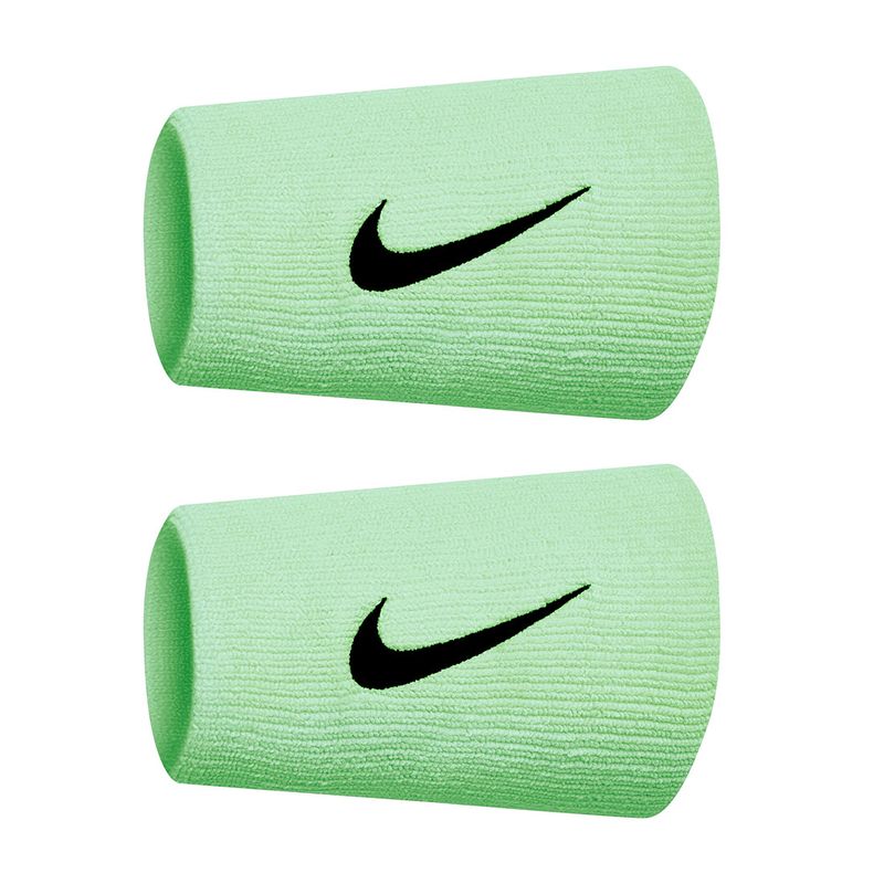 Nike Tennis Premier Doublewide Wristbands - Vapor Green/Black | Tennis ...