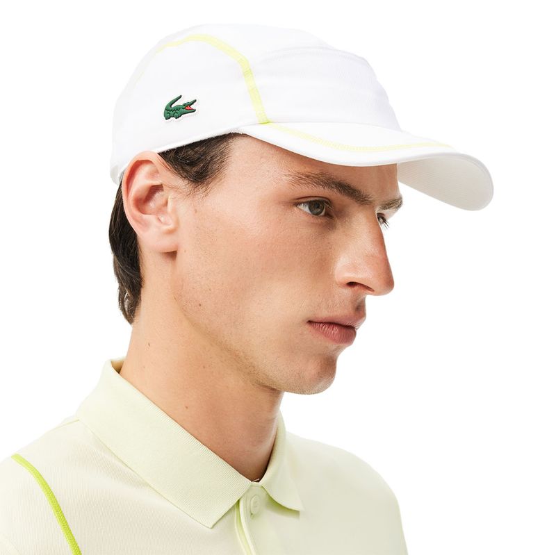 Lacoste Colorblock Mens Tennis Hat White Tennis Point