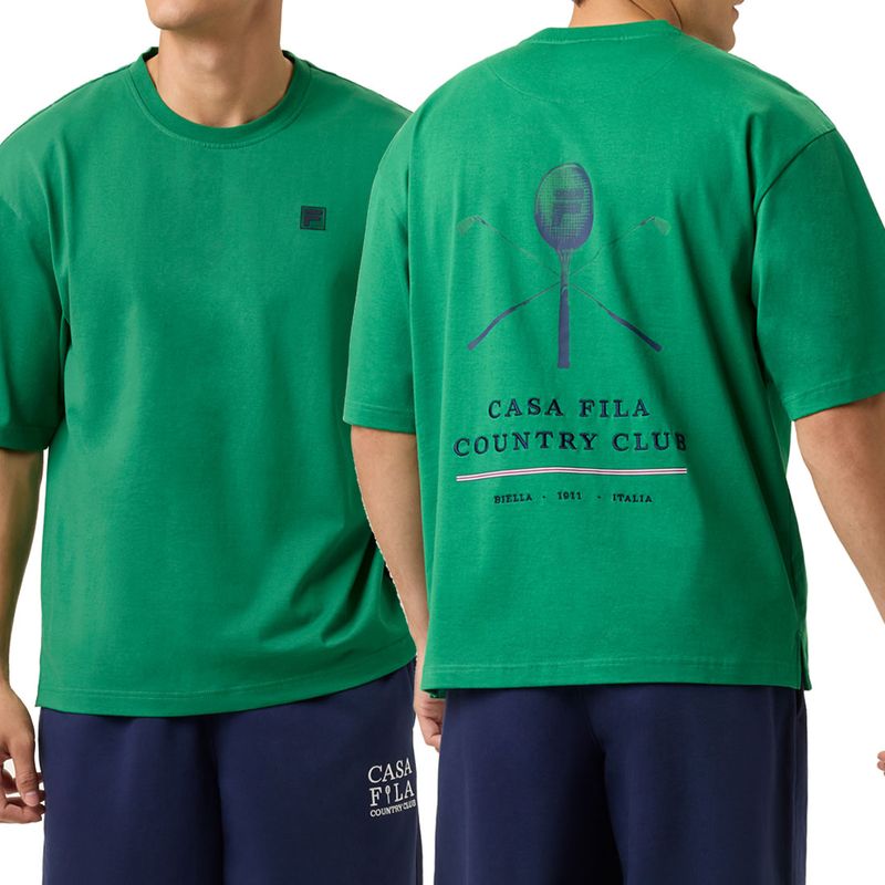 Fila Racquet Box Tee Shirt Fila Green Tennis Shop