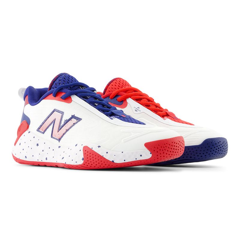 New Balance X CT Rally D Womens Tennis Shoe White Red Navy Tennis Point