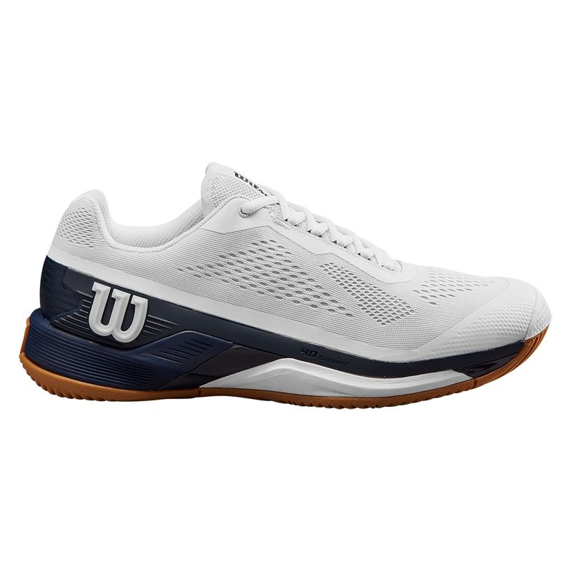 Wilson Rush Pro 4.0 Mens Tennis Shoe - White/Navy/Gum | Tennis-Point